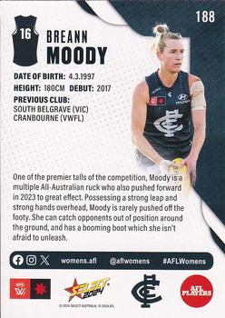 2024 Select AFL Footy Stars #188 Breann Moody Back